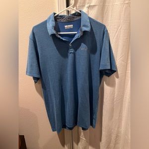 Men’s Blue Columbia Polo